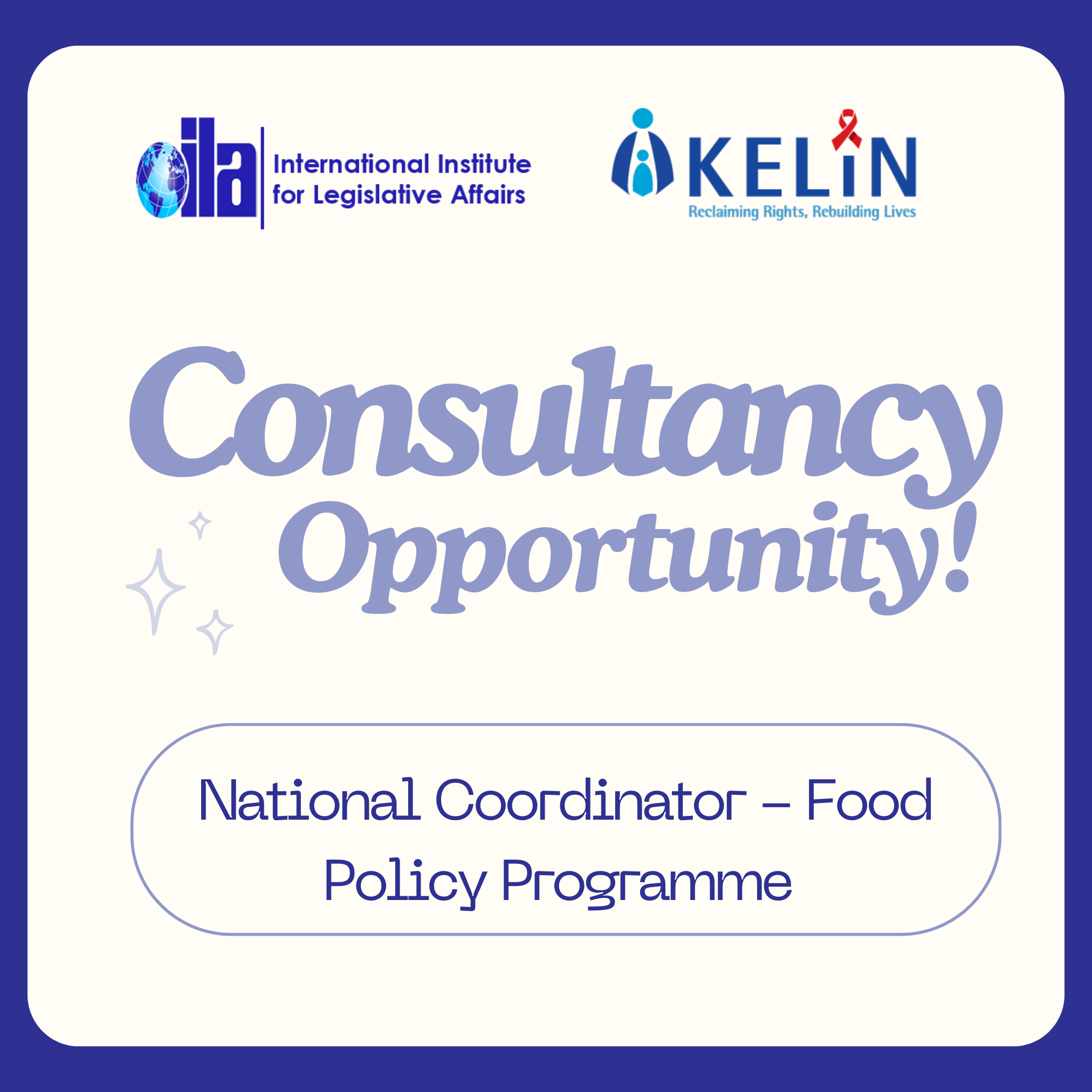 National Coordinator – Food Policy Programme, Kenya